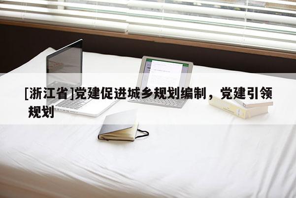 [浙江省]黨建促進城鄉規劃編制，黨建引領 規劃